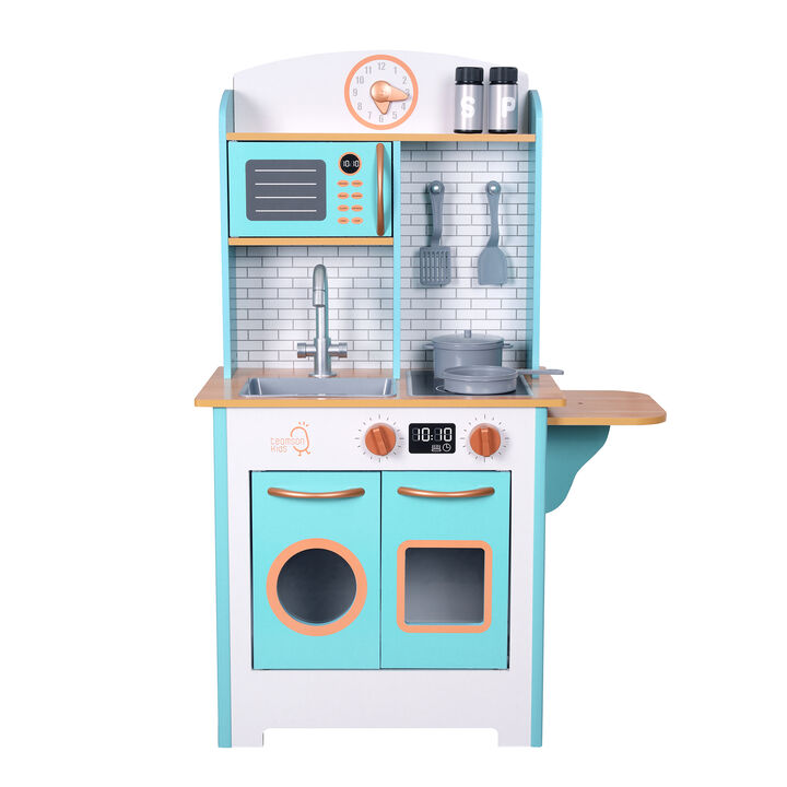 Little Chef Santos Retro Kitchen Playset, Aqua/White