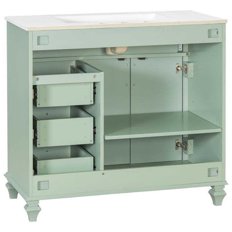 Mempra 36" Bathroom Vanity with Sink image number 7