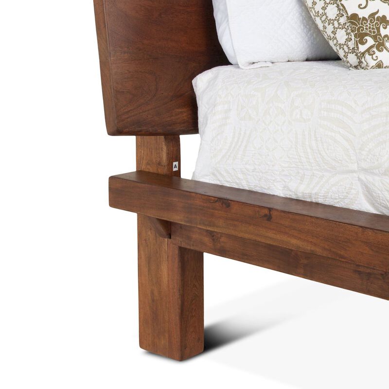 World Interiors Nottingham-King Bed Mid-Century Brown th image number 8