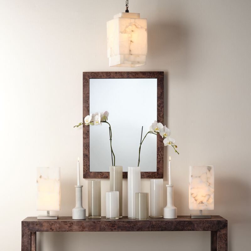 Chandler Charcoal Rectangle Wood Mirror