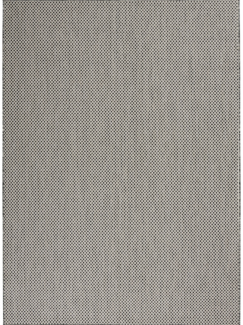 Courtyard COU01 Ivory/Charcoal 4' x 6' Rug