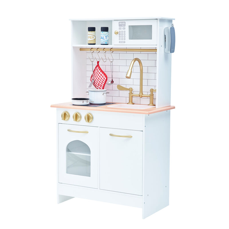 Teamson Kids Little Chef Boston Classic Play Kitchen & Cookware, White image number 4