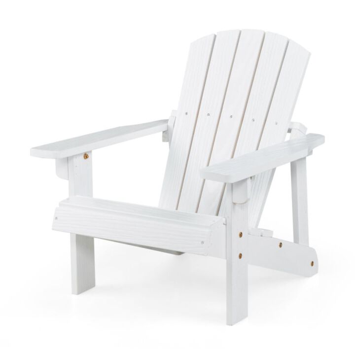 Hivago Kid's Adirondack Chair with High Backrest and Arm Rest