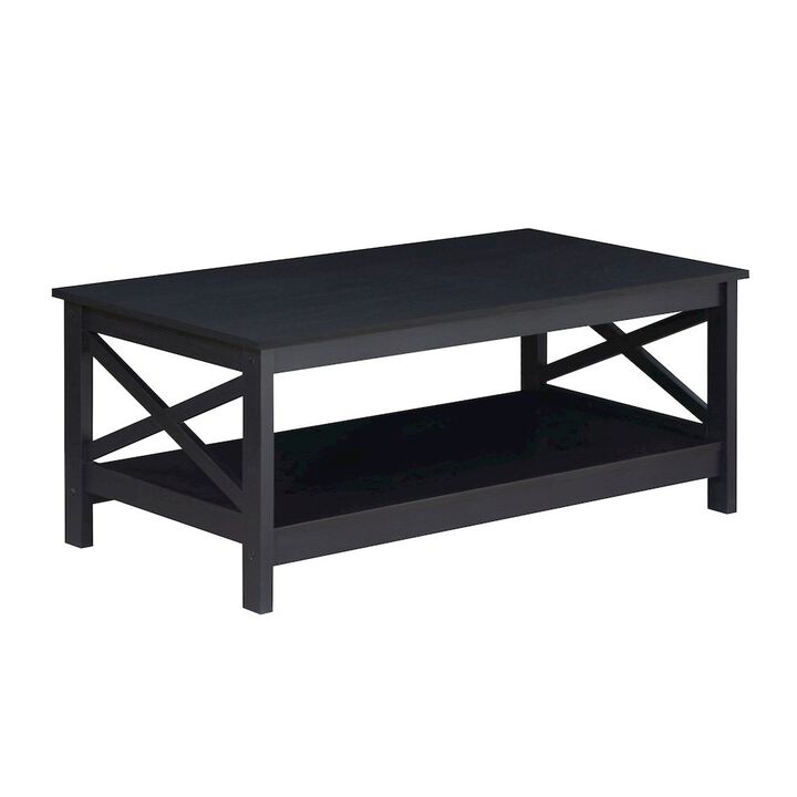 Saint Birch Lambert Modern Farmhouse Black Oak Coffee Table