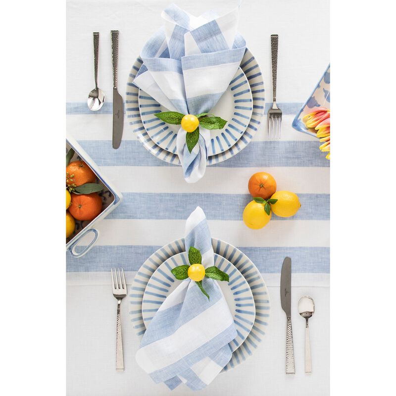 Christmas Linen Table Runner - Cabana Stripe, Solino Home