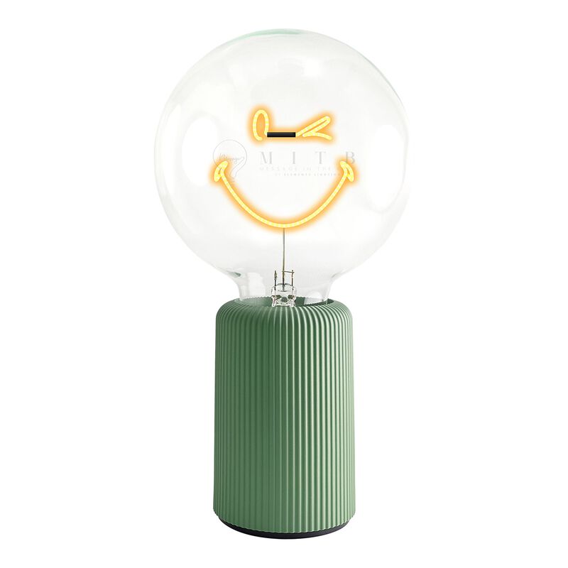 Bulb SMILEY WORLD KIDNESS Amber with Base Table Lamp PORTABLE Pop image number 0