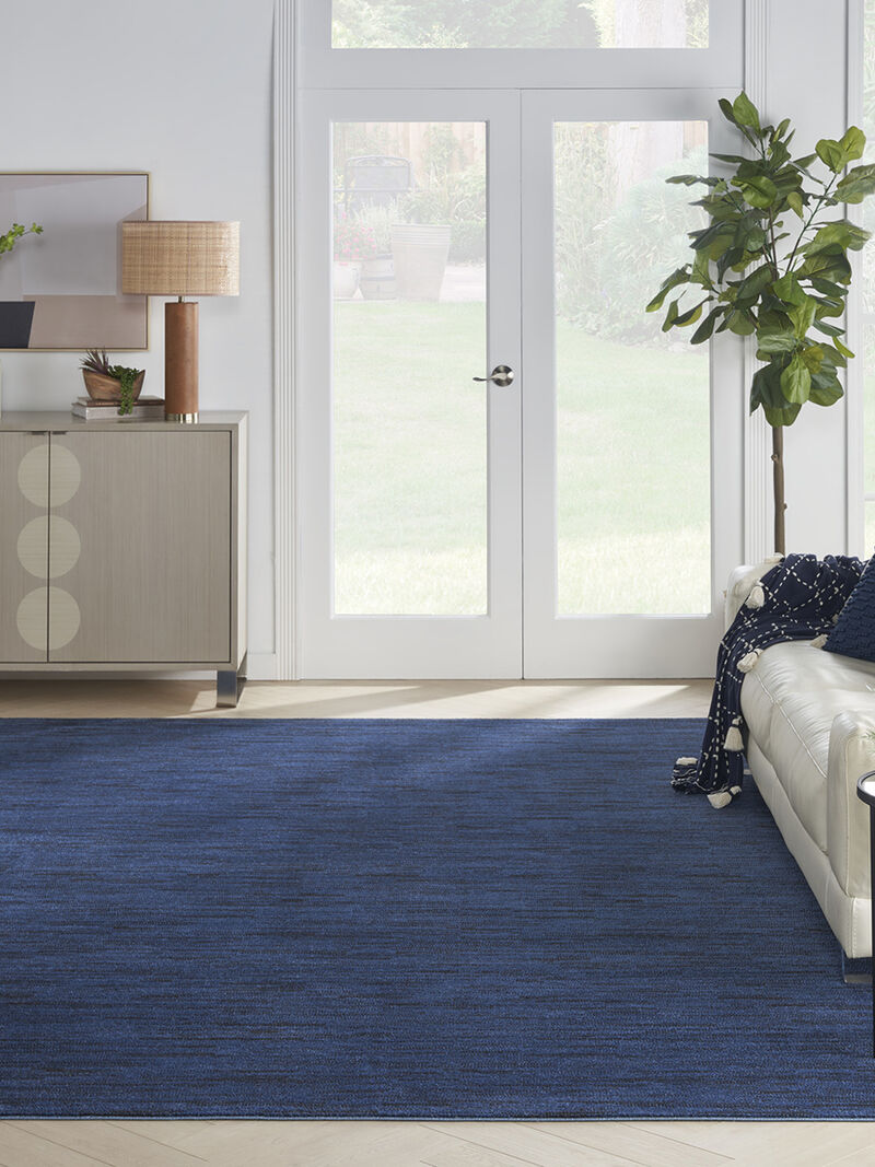 Nourison Essentials NRE01 Midnight Blue 9' x 12' Rug