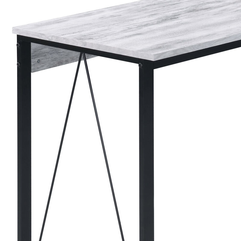 GOODSILO Minimalist Modern Writing Desk with V-Shaped Metal Base, Ideal for Home Office Workspace and Efficient Study Environment image number 5
