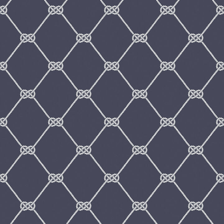 Deauville 2 Nautical Rope Blue Wallpaper G23346
