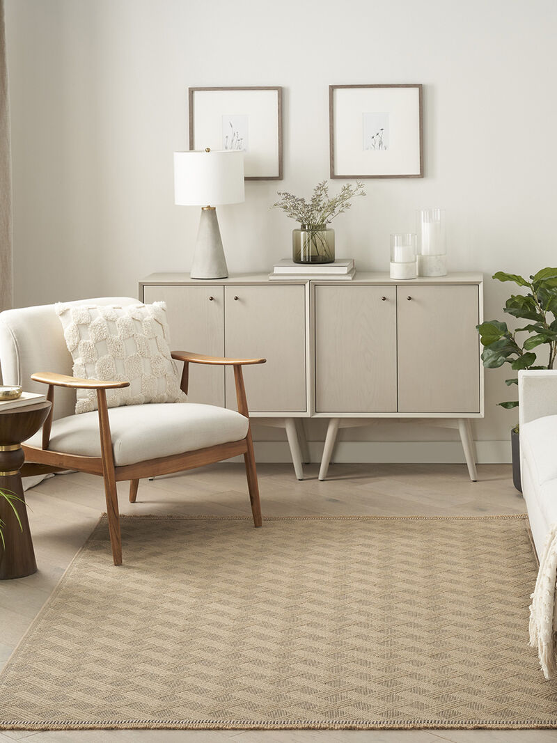 Washable Jute WSJ02 Natural 3'11" x 5'11" Rug