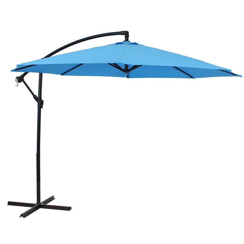 Sunnydaze 9' Cantilever Offset Patio Umbrella with Crank