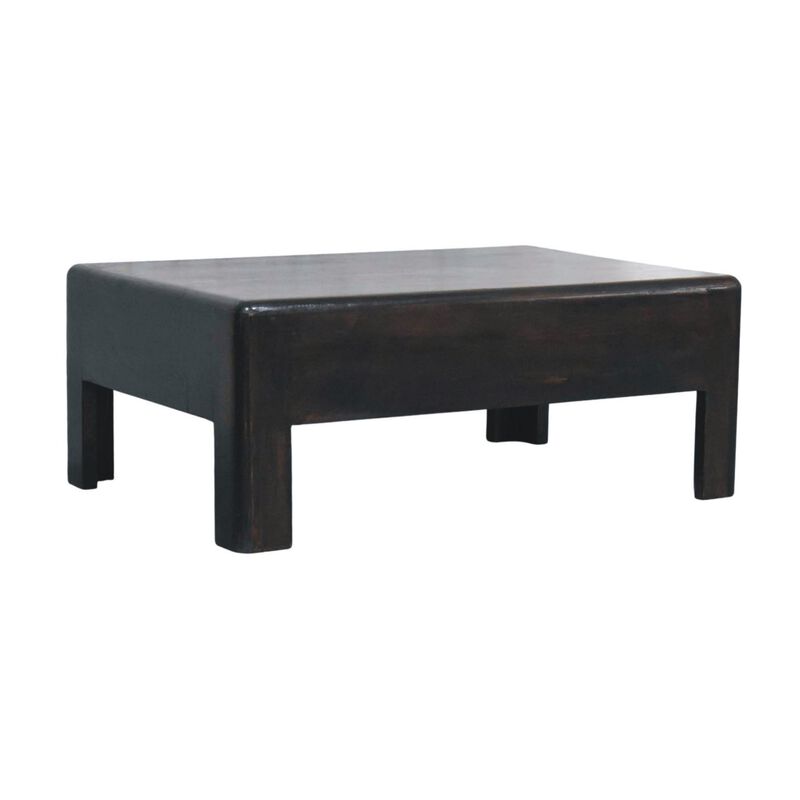 Artisan Furniture Solid Wood Velvet Mocha Block Coffee Table , Brown image number 3