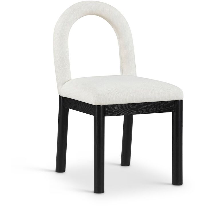 Meridian Furniture Conrad Linen Textured Fabric Dining Chair