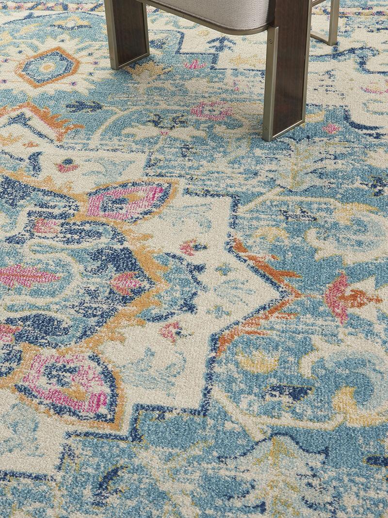 Passion PSN25 Ivory/Light Blue 9' x 12' Rug