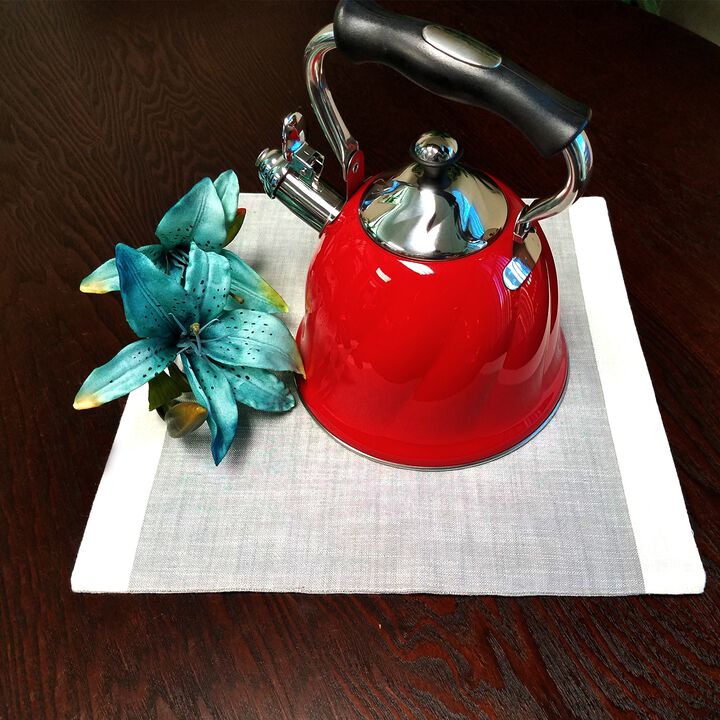 Mr. Coffee Alderton 2.3 Quart Tea Kettle in Red