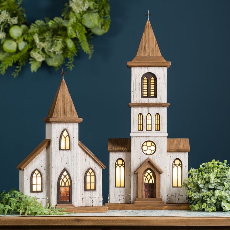 Christmas Church Decoration for Holiday Home Décor and Festive Celebrations