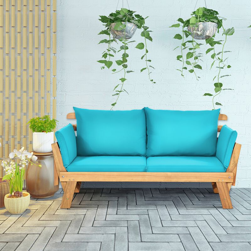 Outdoor Convertible Sofa Chair &ndash; Adjustable Patio Seat with Plush Cushions image number 8