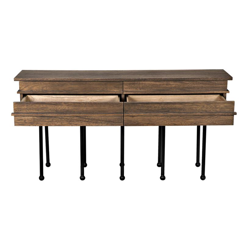 Oliver Console, Dark Walnut