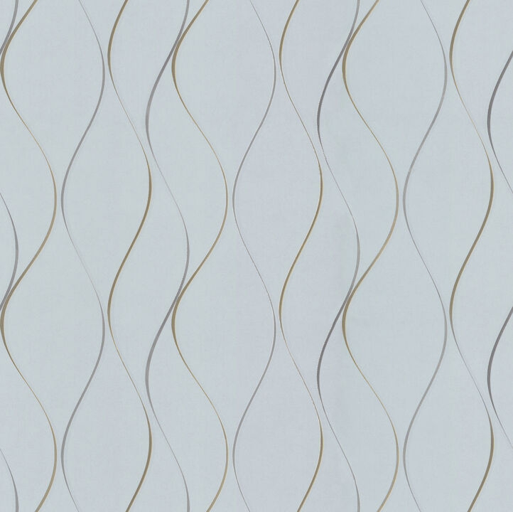 Wavy Stripe Light Blue Wallpaper