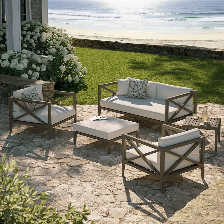 Modway Northlake 5-Piece Outdoor Patio Teak Wood Furniture Set