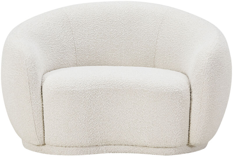 Meridian Furniture Hyde Cream Boucle Fabric Chair