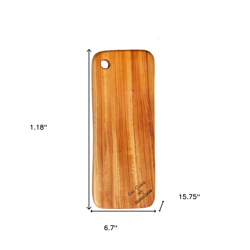 Slim Rounded Rectangle Cutting Board with Natural Antibacterial Protection for Food Prep