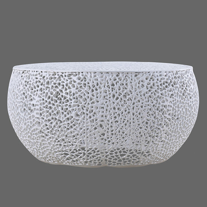 Pavressa White Hourglass Coffee Table
