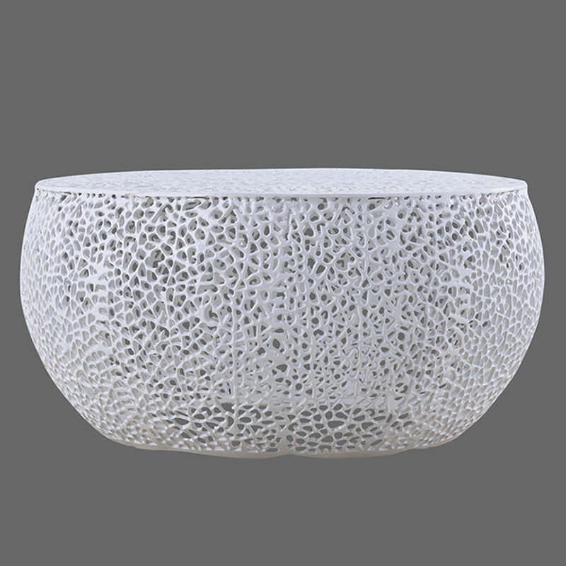Pavressa White Hourglass Coffee Table image number 1