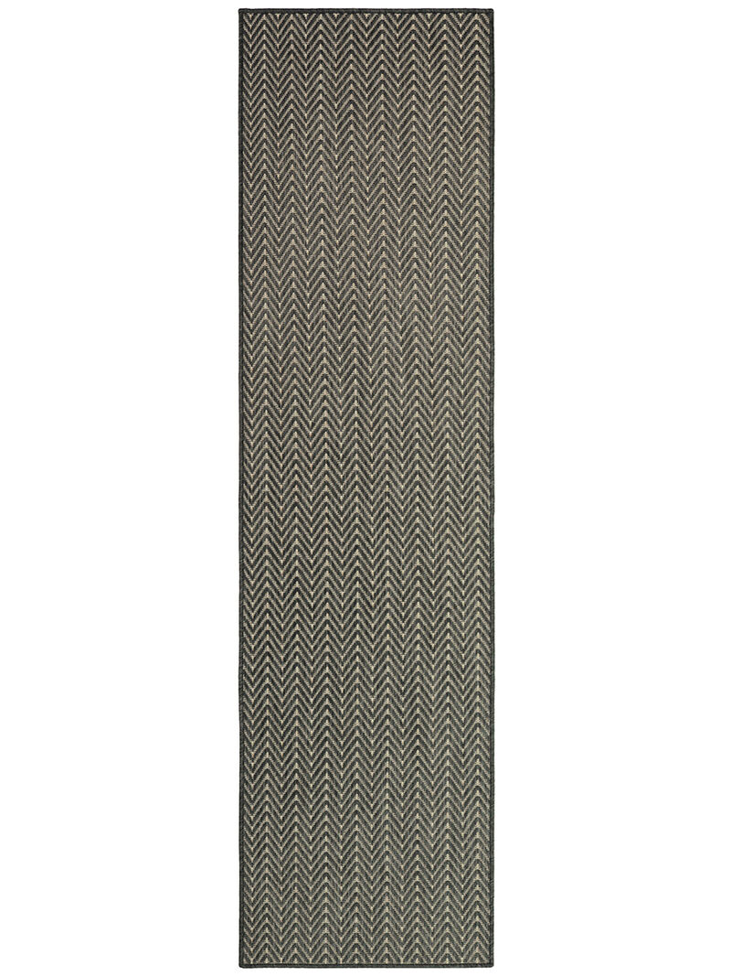 Horizon Indoor/Outdoor HOZ02 Charcoal 2'2" x 8' Rug