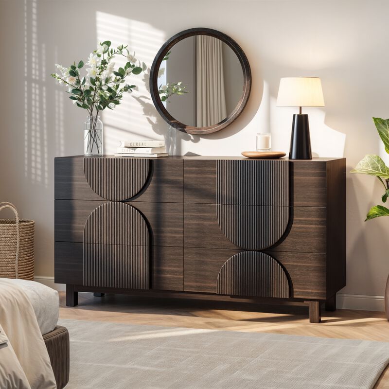 Nugick 6 Drawer Dresser for Bedroom image number 2