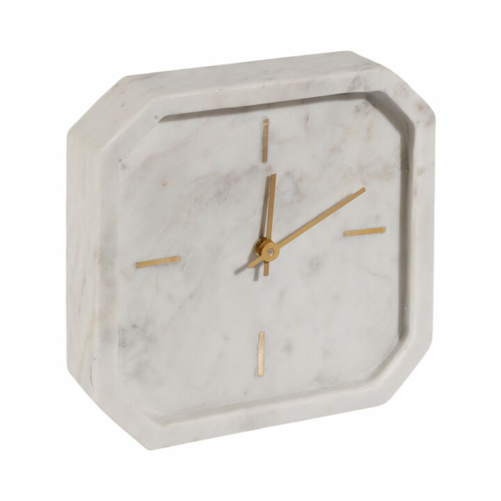 Valestone Marble Octagon Clock