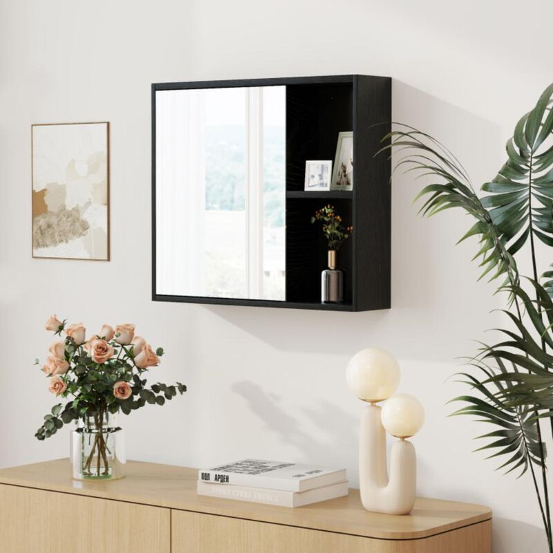 Hivvago Bathroom Medicine Cabinet with Single Mirror Door