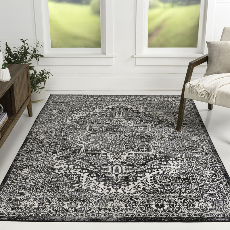 Modern Vintage Medallion Indoor Area Rug