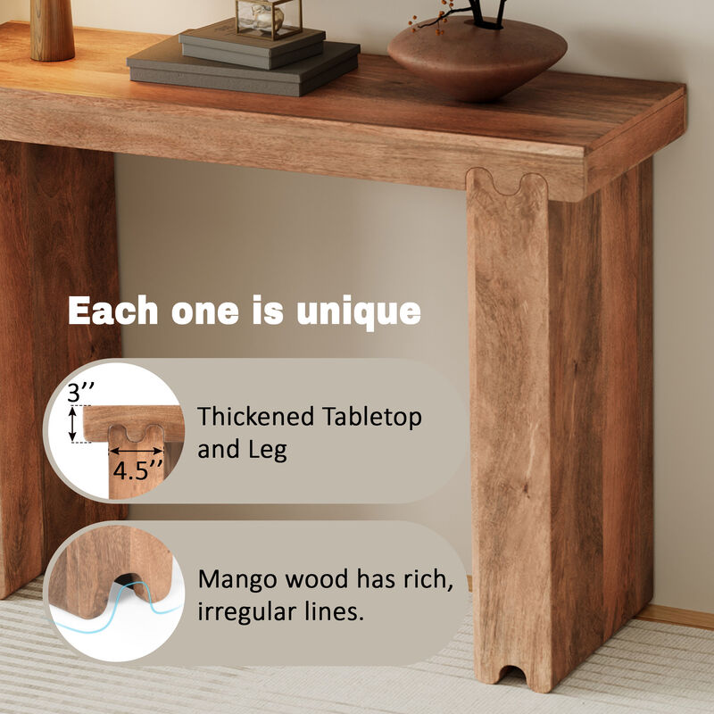 Merax Farmhouse Entryway Table Narrow Console Table