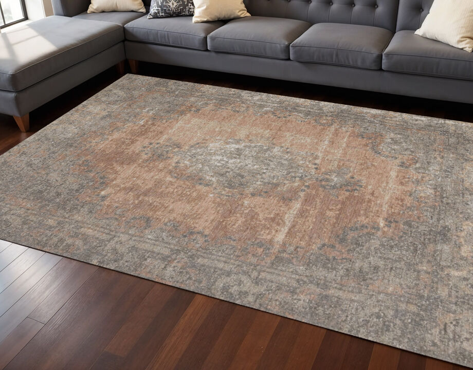 HomeRoots Medallion Area Rug