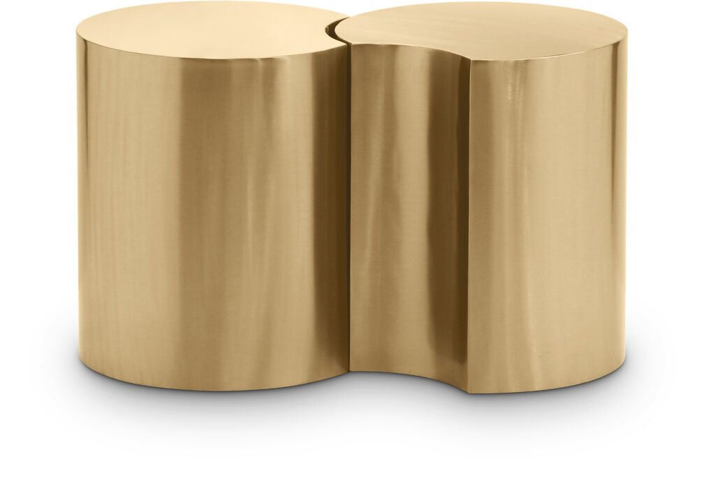 Meridian Furniture Dimple Gold End Table