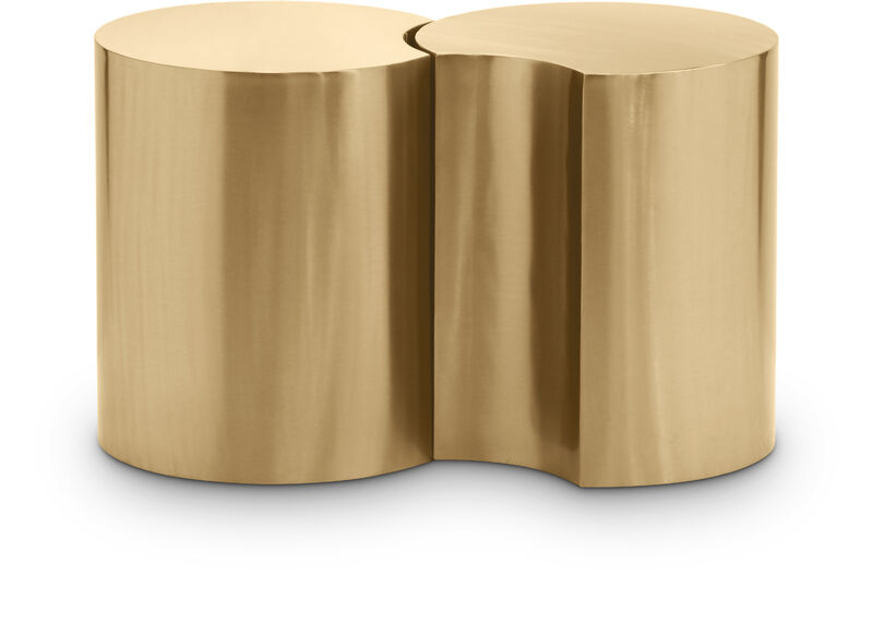 Meridian Furniture Dimple Gold End Table