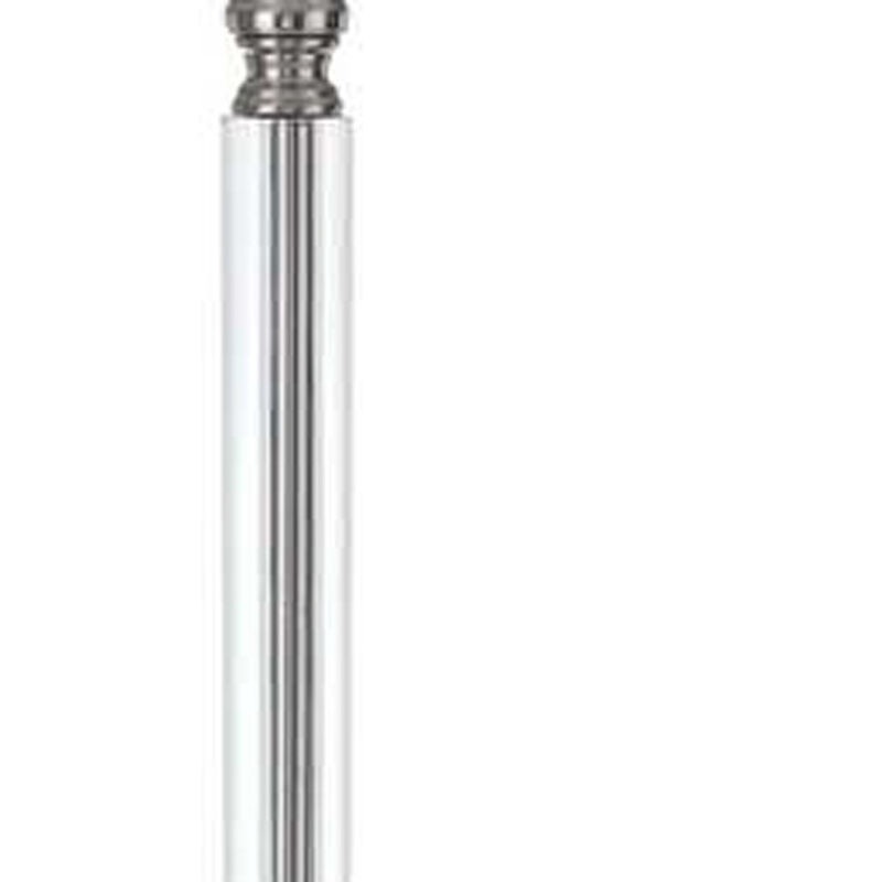 HomeRoots 60" Nickel Traditional Shaped Floor Lamp With White Square Shade image number 3
