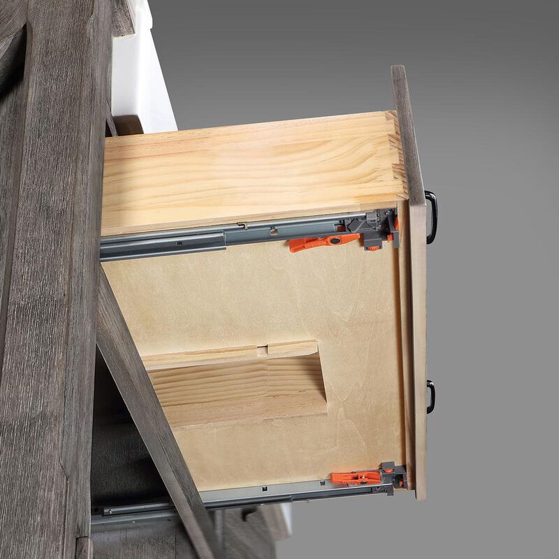 Vinnova Design Double Bath Vanity with Composite Stone Top, White Farmhouse Basin