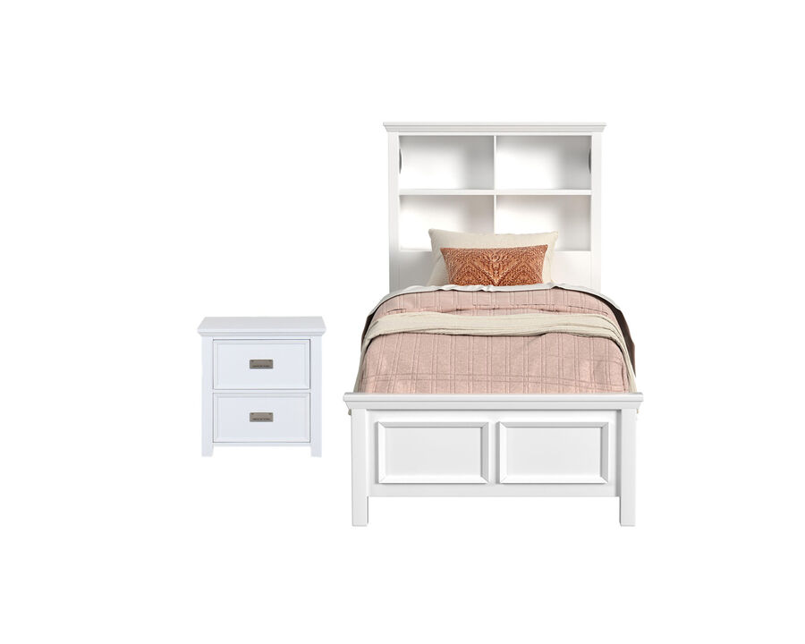 Hampton White Twin 2-Piece Set