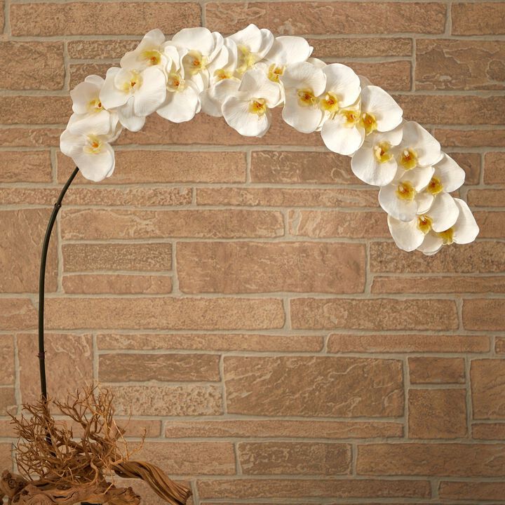 Nearly Natural 5-ft Large Phalaenopsis Orchid Artificial Flower (Set of 2)
