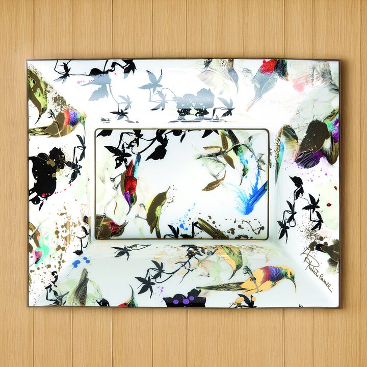Tray GARDEN'S BIRDS Rectangular Large  7.75" x 6.3"