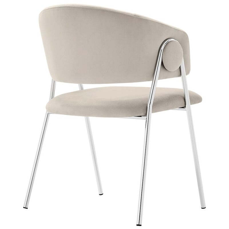 Nella Upholstered Performance Velvet Dining Chair Set of 2 image number 5