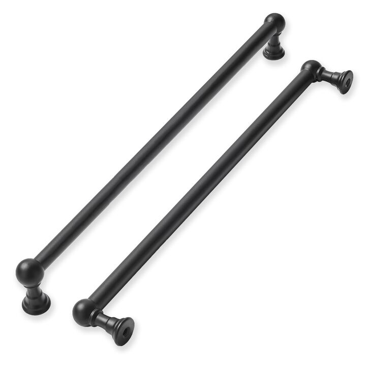 khtumeware 1 Pack Appliance Handle Pull 18 Inch Hole Center Matte Black Cabinet Pulls Heavy Duty Solid Cabinet Handles for cabin
