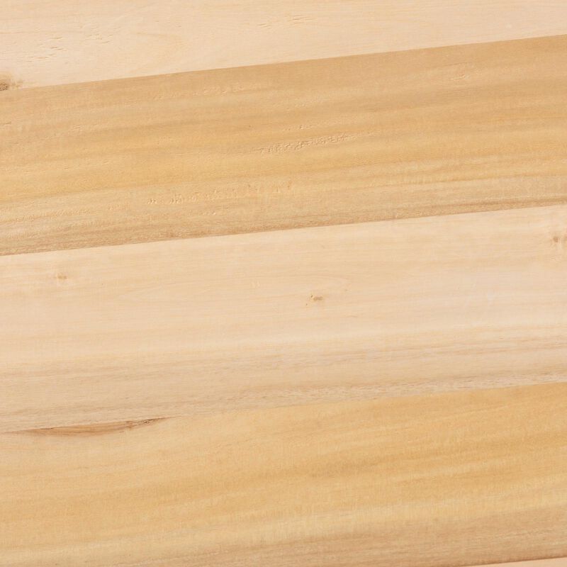 bali & pari Caribic Modern Slatted Acacia Wood Coffee Table