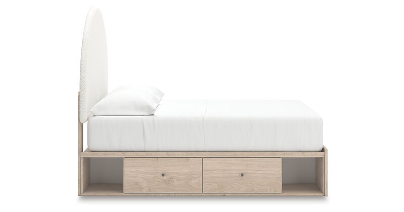 Shapella Full Upholstered Panel Bed with Storage image number 18