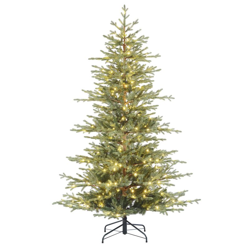 7 Foot Pre-Lit Alberta Alpine Fir Christmas Tree with 400 Warm White LED Lights image number 0