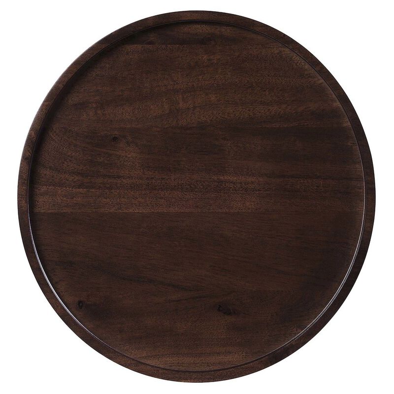 Amina Round Acacia Wood Side Table image number 5