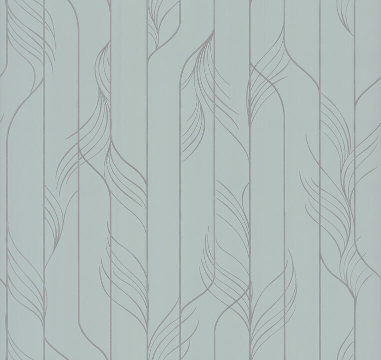 Elemental Thread Blue & Silver Wallpaper