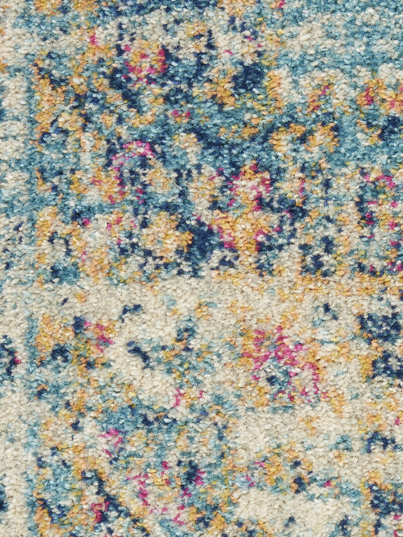 Passion PSN03 Light Blue 2'2" x 10' Rug image number 5